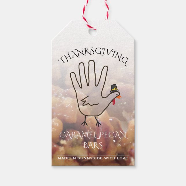Bars de Pecan Caramel faits maison Étiquettes (Devant)
