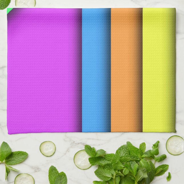 Bars of Colour Kitchen Towel (Folded)