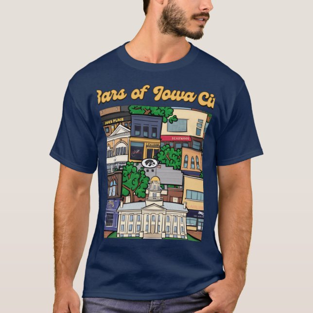 Bars of Iowa City T-Shirt (Front)
