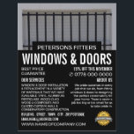 Bars & Shutters, Window & Door Fitter Company Flyer<br><div class="desc">Bars & Shutters,  Window & Door Fitter Company Advertising Flyer by The Business Card Store.</div>