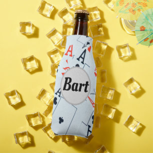 "Bart" Mans Name On Aces Bottle Cooler
