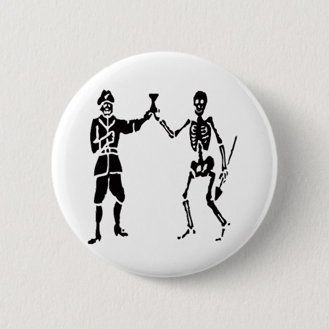 Bart Roberts-Black 2 Inch Round Button (Front)