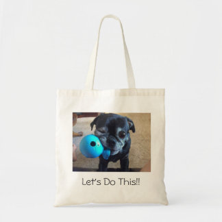 Bart the pug tote bag
