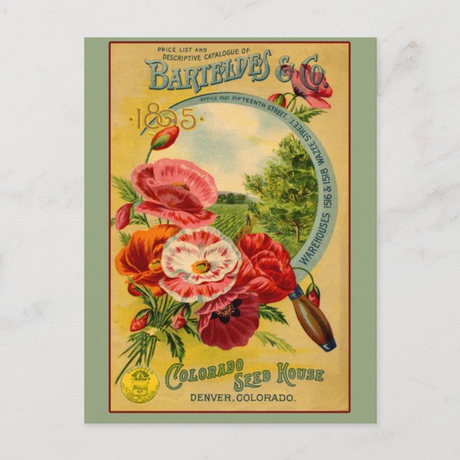 Barteldes Colorado Seed Company Cartes d'Art (Devant)