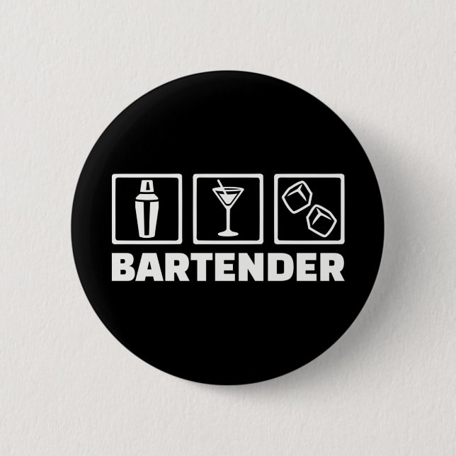 Bartender 2 Inch Round Button (Front)