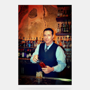 Bartender acrylic sign