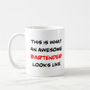 bartender, awesome coffee mug