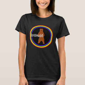 Bartender  Bartender Pride Bear T-Shirt