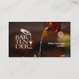 Bartender Business Card