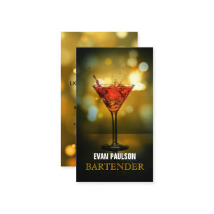 Bartender Business Card