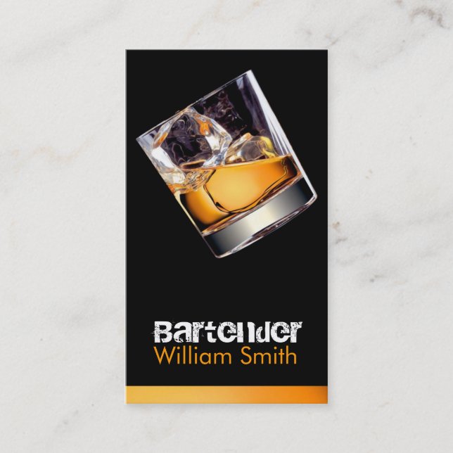 Bartender Business Card (Front)