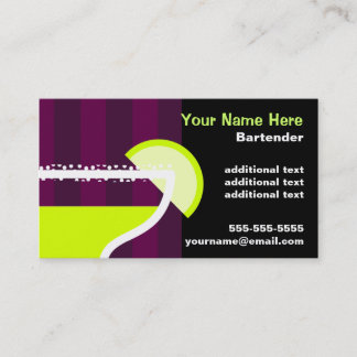 Bartender Business Card