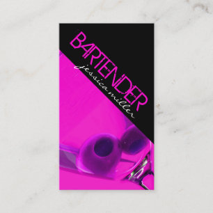 Bartender Business Card