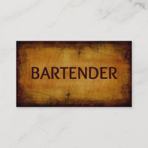 Bartender Business Card