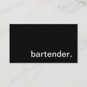 Bartender Business Card