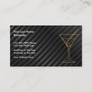 Bartender Business Cards