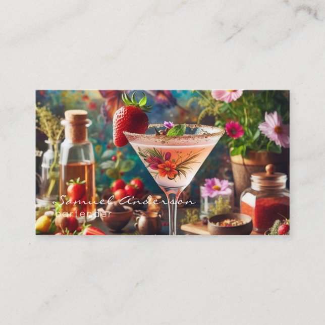 Bartender Business Cards (Front)