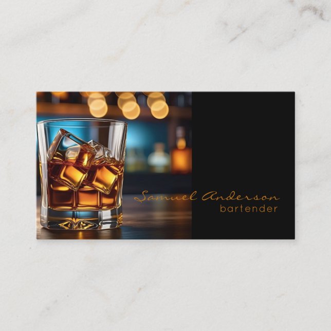 Bartender Business Cards (Front)
