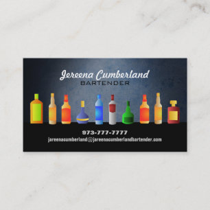 Bartender Business Cards