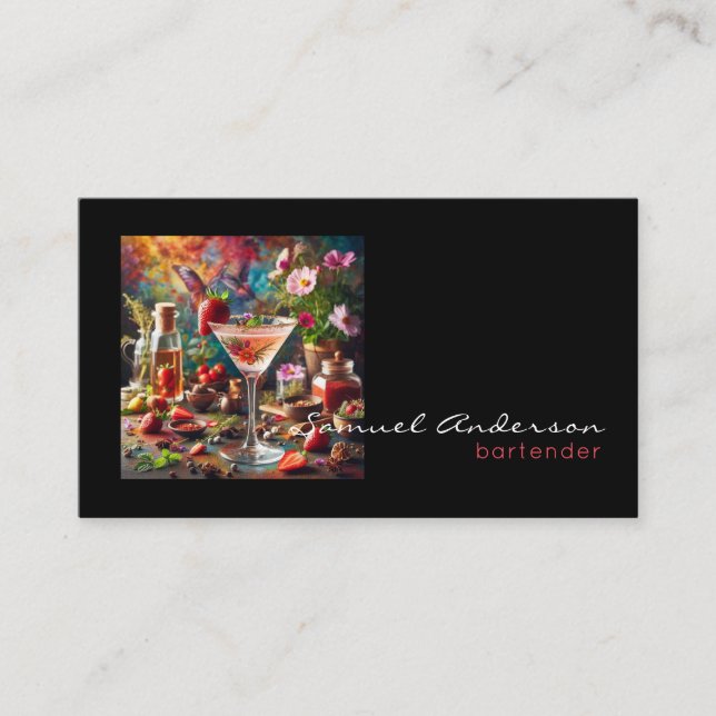 Bartender Business Cards (Front)