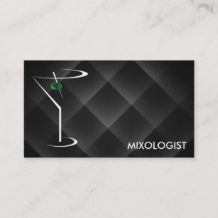 Bartender Business Cards Template Martini