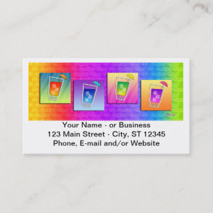 Bartender, Carte de visite Cocktail