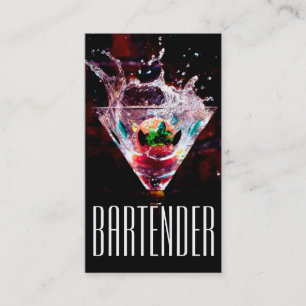 Bartender Carte de visite de vie nocturne
