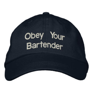 Bartender Casquettes - Obéissez à votre barman