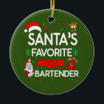 Bartender Ceramic Ornament<br><div class="desc">Bartender</div>