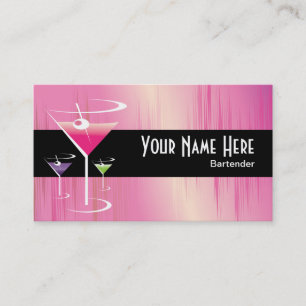Bartender Classy Business Card