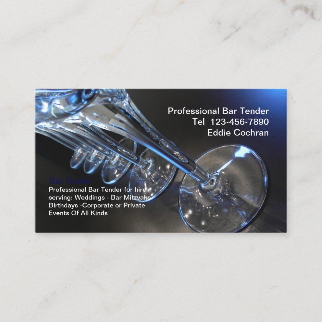 Bartender Coolest Cartes de visite (Devant)
