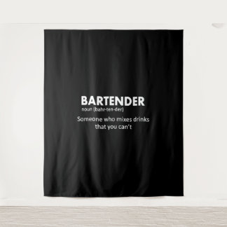 Bartender Funny Bartender Definition Beer Vodka Wh Tapestry