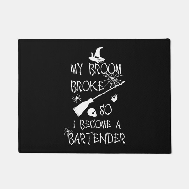 Bartender Halloween     Doormat (Front)
