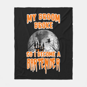 Bartender Halloween Fleece Blanket