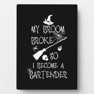 Bartender Halloween    Plaque