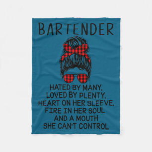 Bartender Hated By Many Loved By Plenty  Fleece Blanket
