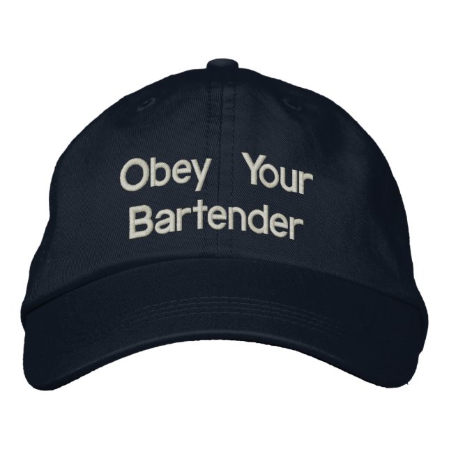Bartender Hats - Obey Your Bartender (Front)