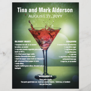 Bartender Hosting Promotional Sheet