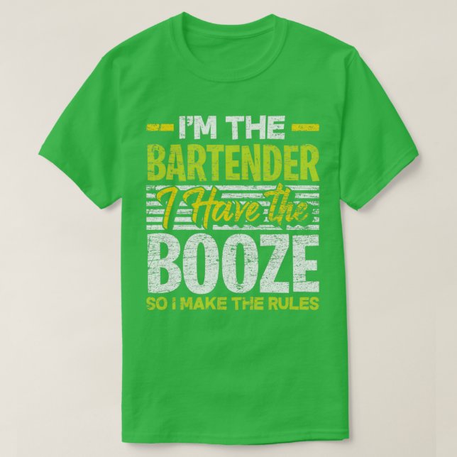 Bartender Liquor T-Shirt (Design Front)