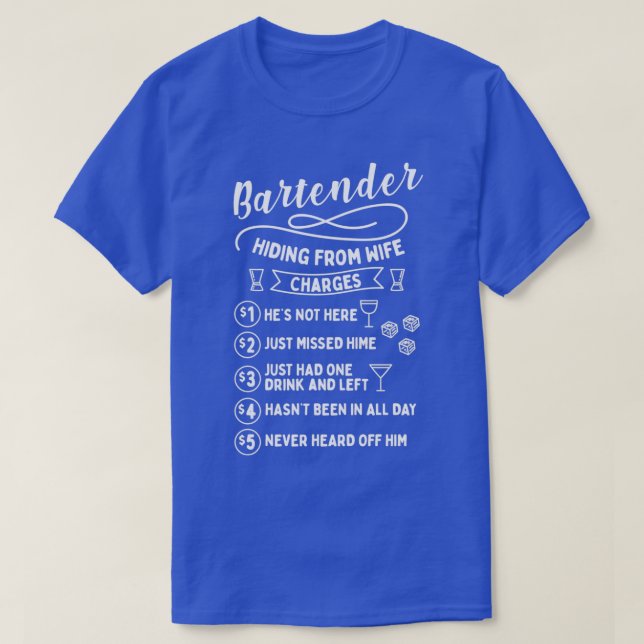 Bartender Mixer Mixology Bar Waiter Gift 2 T-Shirt (Design Front)