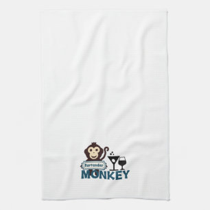 Bartender Monkey Kitchen Towel