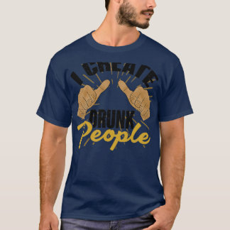 Bartender Party Cocktail Beer Pun T-Shirt