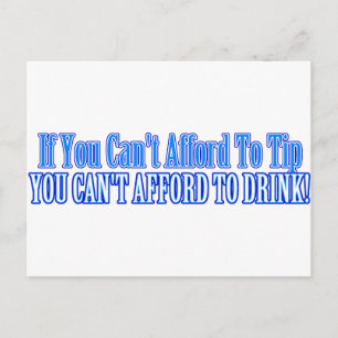 Bartender Saying Postcard