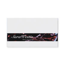 Bartender Script Wine Flow Business Card