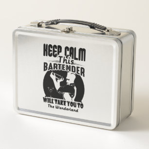 Bartender Shirt - Keep Calm This Bartender T shirt Metal Lunch Box