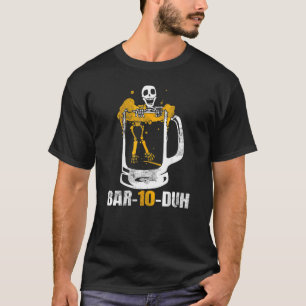 Bartender Skeleton Mixologist Bartending Bar 10 D T-Shirt