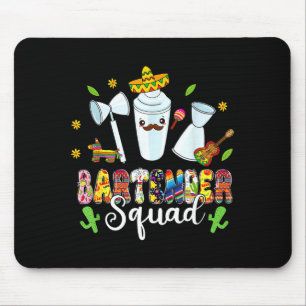 Bartender Squad Lets Fiesta Cinco De Mayo Mexican Mouse Pad