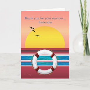 Bartender - Thank you - Cruise Card