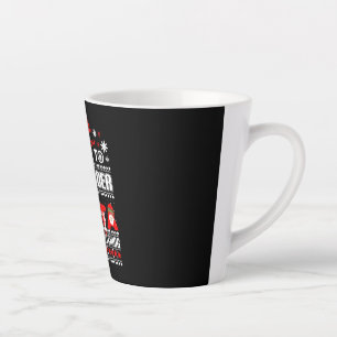 Bartender Ugly Christmas Sweater Gift Funny Barten Latte Mug