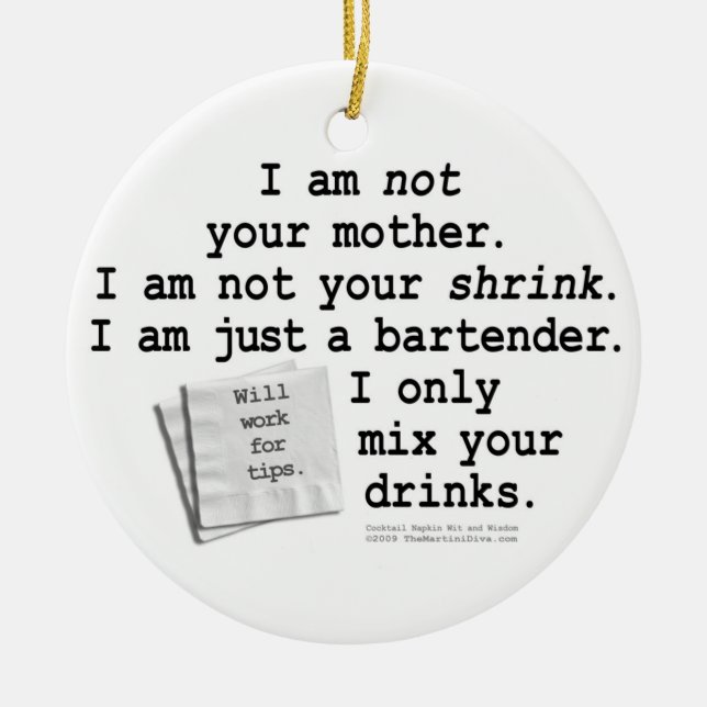 Bartender's Ornament (Front)